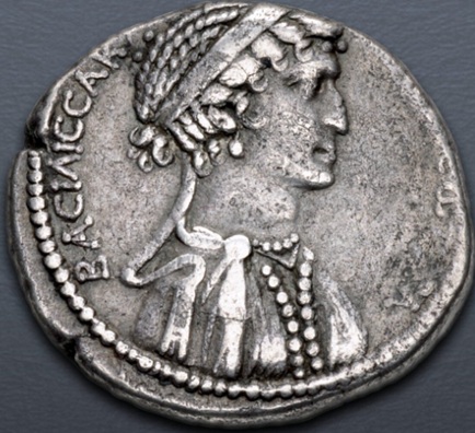 Cleopatra VII,  36-34 BCE  (Seleucis and Pieria mint - AR Tetradrachm)